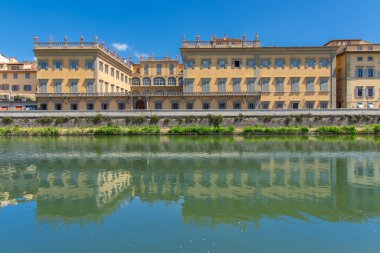 İtalya 'daki Floransa şehrinin güzel mimarisinin manzarası