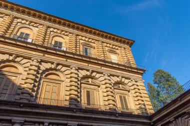İtalya 'daki güzel Floransa şehrinin mimarisinin manzarası