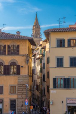 İtalya 'daki güzel Floransa şehrinin mimarisinin manzarası