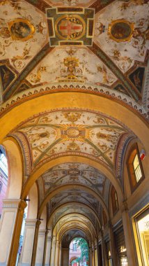 Prag, Czech - Eylül 10, 2018: Prag, Czech Cumhuriyeti 'ndeki eski belediye binasının içi.