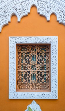 Fas stili Windows ile Jardin Majorelle binası 
