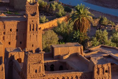 River, Fas 'ta Ait Ben Haddou şehrinin yakınlarında..