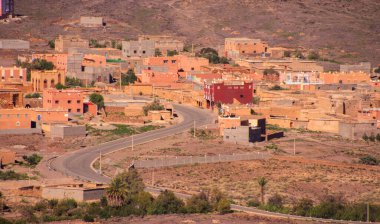 Wadi Draa valley near Zagora in Morocco clipart