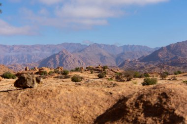 Dağların güzel manzarası, manzara. Tafraout, Fas