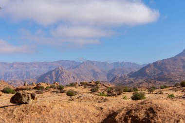 Dağların güzel manzarası, manzara. Tafraout, Fas