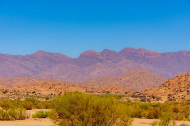 Dağların güzel manzarası, manzara. Tafraout, Fas