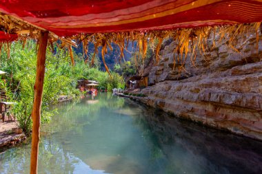 Fas 'taki Agadir yakınlarındaki Valle du Paradis nehrine çorbalar kuruldu.