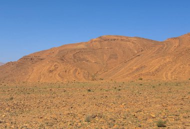 Fas 'ta çöl manzarası, manzara 