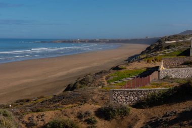 Safi kasabasının Fas 'ta deniz manzarası