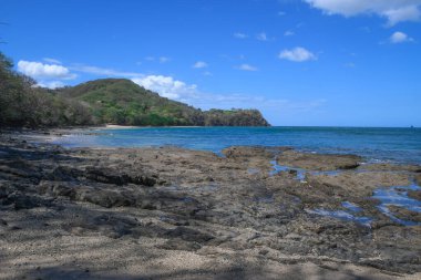 Pasifik kıyısındaki Kosta Rika kıyıları.