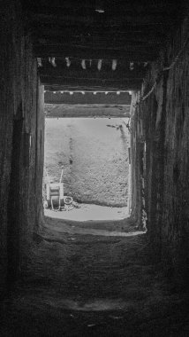 Doğu Fas 'taki küçük Tamegroute kasabasının mimarisi.