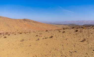 Tafraoute kasabasından görülen Fas Yüksek Atlas Dağları
