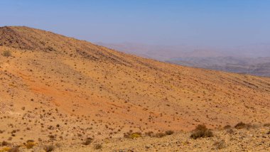 Tafraoute kasabasından görülen Fas Yüksek Atlas Dağları