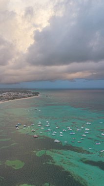 Güzel deniz manzarası, hava manzarası 