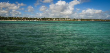 Punta Cana 'daki güzel Bavaro Sahili, Dominik Cumhuriyeti