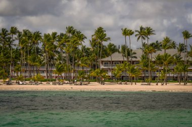 Punta Cana 'daki güzel Bavaro Sahili, Dominik Cumhuriyeti