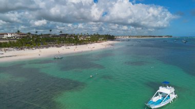 Punta Cana 'daki güzel Bavaro Sahili, Dominik Cumhuriyeti