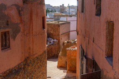 Fas 'ın Safi kentindeki çömlekçilik bölgesinin mimarisi.