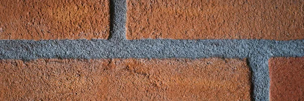 縫い目とラフ赤レンガの壁画 壁紙を構築するための石のテクスチャ — ストック写真
