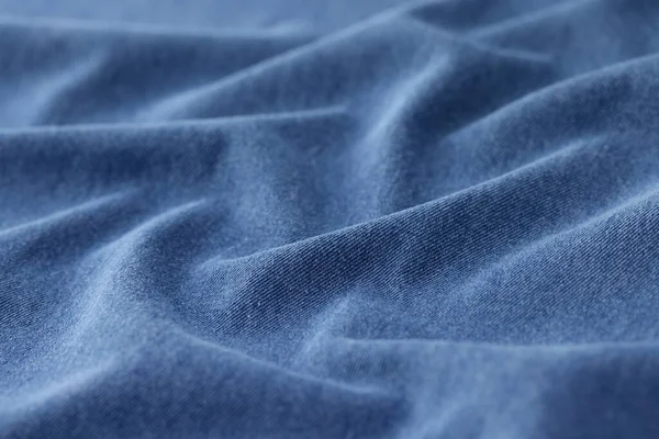 Närbild Ljusblå Jeans Tyg Tyg Tyg Textur Bakgrund Mönster Bomull — Stockfoto