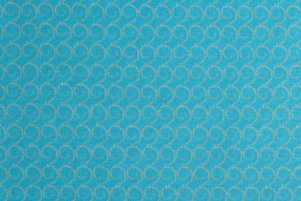 Textil Med Spiralmönster Som Bakgrund Närbild Blått Tyg — Stockfoto