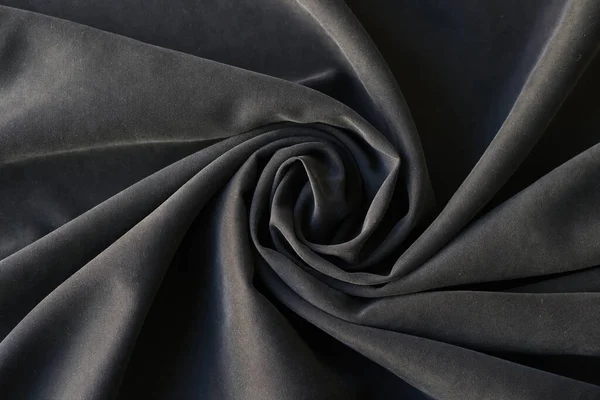 Fundo Tecido Cinza Escuro Forma Elemento Design Cinzento Girado Têxtil — Fotografia de Stock