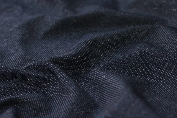 Crumpled Mørkegrå Tæt Stof Til Tøj Syning Tekstilmateriale Forberedt Til - Stock-foto