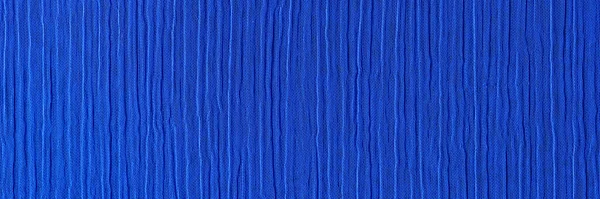 Widok Góry Granatowy Pomarszczony Pognieciony Tekstury Tkaniny Płynny Wzór Tkaniny — Zdjęcie stockowe