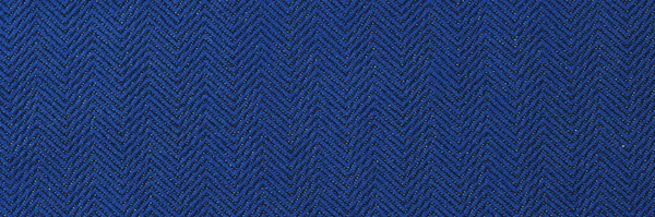 Top View Black Navy Blue Herringbone Fabric Texture Background Pattern — Stock Fotó
