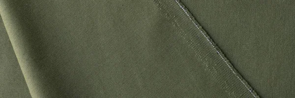 View Sample Khaki Fabric Front Back Side Fabrics Catalogue Pattern — ストック写真