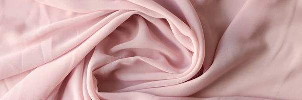 Top View Light Pink Fabric Cloth Texture Background Design Art — Stockfoto