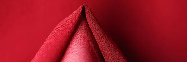 Top View Soft Bright Ruby Textile Material Textured Background Natural — Stockfoto