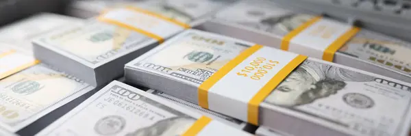 Many Stacks Dollar Bills Briefcase Close Concept Financial Success Bribes Royalty Free Stock Photos