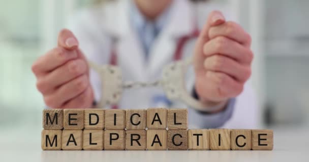 Ιατρική Αμέλεια Και Γιατρός Χειροπέδες Στην Κλινική Νομική Εκτίμηση Των — Αρχείο Βίντεο