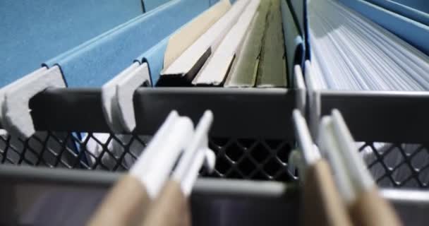 Depolama Kutusunda Belgeleri Olan Dosyalar Muhasebe Bütünlüğü Belgeleri Kavramı — Stok video