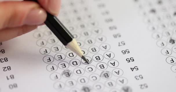Main Test Femelle Examen Test Avec Crayon Tests Jeux Pour — Video
