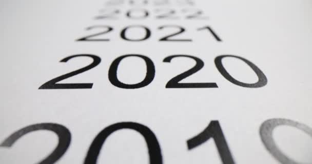 Yıl Değişimi 2018 Den 2024 Geçmiş Gelecek Için Planlama — Stok video