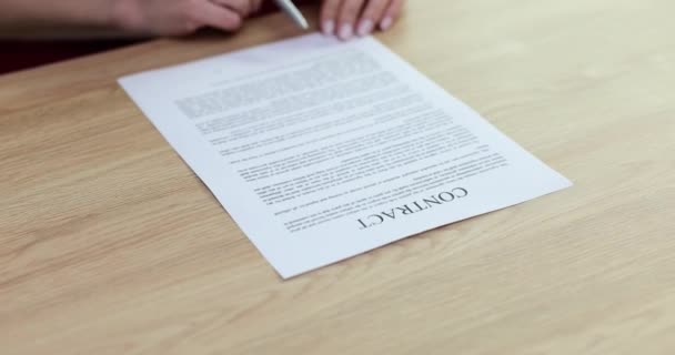 Investisseur Refuse Signer Contrat Établissant Accord Coopération Avec Entreprise Client — Video