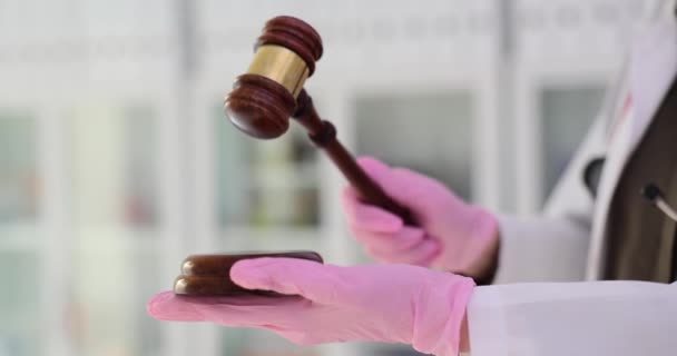 Zdravotní Právo Spravedlnost Zkoumání Křižovatky Medicíny Práva Soudní Lékařství — Stock video