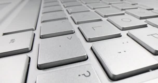 Laptop Klavye Kapanışı Eğitim Bilişim Mesleği Seçimi Kavramı — Stok video