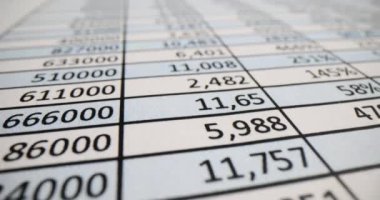 Masadaki sayılar sütunlu mali rapor. Mali muhasebe ve denetim ve iş optimizasyonu istatistikleri