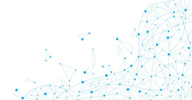 Geometrik mavi çizgiler beyaz arkaplanda. Üçgen desen. Basit Üçgen elemanları ile Geometrik soyut arkaplan.