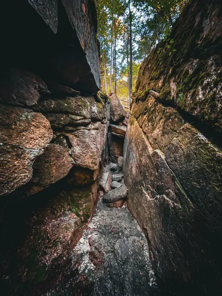 Flume Gorge New Hampshire Amerikai Egyesült Államok — Stock Fotó