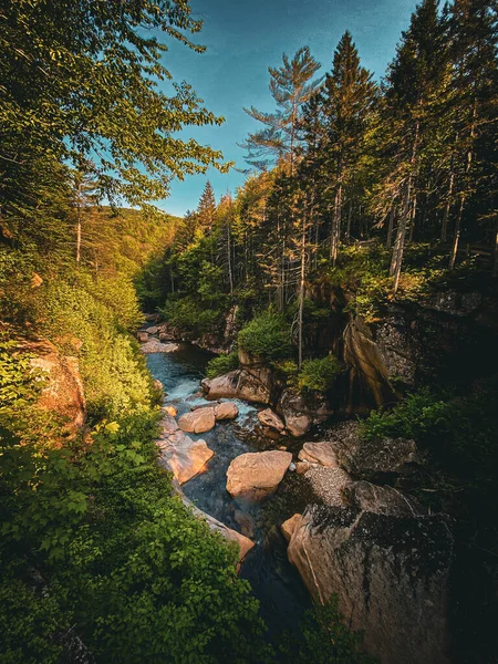 Rio Flume Gorge New Hampshire Eua — Fotografia de Stock