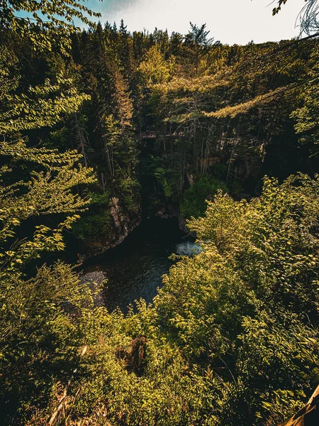 Флюм Ущелина Нью Гемпшир Сша — стокове фото