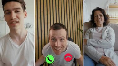 Çevrimiçi bir tartışma üzerinden üç katılımcı bağlanıyor. Çeşitli konulara girerler, evlerinden gülücükler ve kahkahalar atarlar..