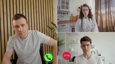 Üç arkadaş çevrimiçi bir çağrı üzerine bir tartışmaya giriştiler, tepkileri ve ifadeleri yönlendirdiler. Her katılımcı farklı konumlardan düşüncelerini bölünmüş ekran biçiminde paylaşır.