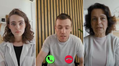 Katılımcılar online bir çağrıya katılıyorlar, düşüncelerini ve tepkilerini paylaşıyorlar. Hoparlörlerin farklı geçmişleri tartışmalarına derinlik katıyor. Konuşma çeşitli içgörü ve tepkileri yakalar..