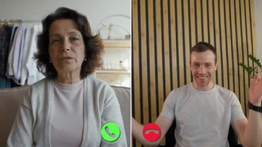 İki arkadaş çevrimiçi bir görüşme üzerinden ekrana bağlanıyor. Bir arkadaş heyecan gösterirken, diğeri dikkatle dinler. Bu dostça şakalarla dolu canlı bir takas..