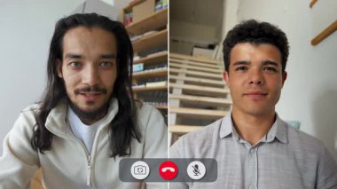 İki arkadaş, kişisel deneyimlerini ve hayat değişimlerini tartışan bir internet görüşmesine katılıyorlar. Konuşma gelişigüzel bir ortamda gerçekleşiyor, mesafeye rağmen bağlantıyı vurguluyor.